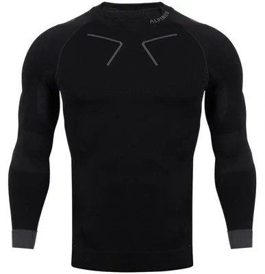 Produktbild von Alpinus - "Tactical" Base Layer Oberteil für Herren MR873 (S) (Schwarz/Grau)