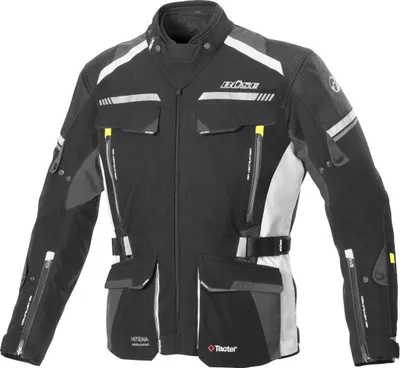 Produktbild von Büse Highland II Textiljacke schwarz / hellgrau 54