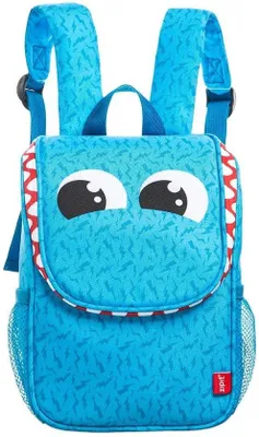 Produktbild von Wildlings Monster Rucksack - Schulranzen - Lunchbag - Kinder - blau