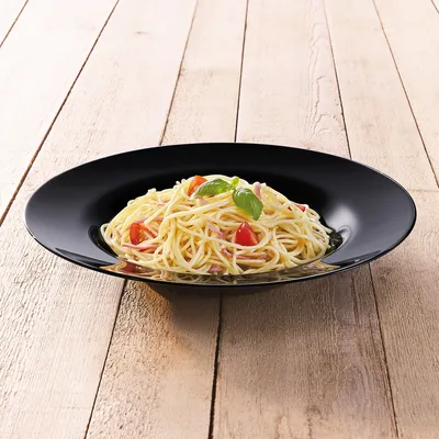 Produktbild von Teller Pasta Suppenteller Tief Friends Time schwarz black 28,5 m LUMINARC DESIGN
