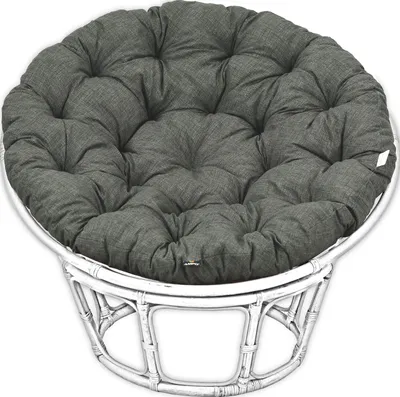 A papasan chair cushion on a white background.