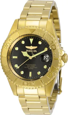 Obrázok produktu pre Invicta Pro Diver 29939 Pánske Hodinky - Quartz Hnací Mechanizmus - Nerezová Oceľ s Čiernym Ciferníkom - 37 mm