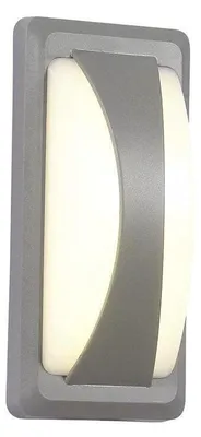Zdjęcie produktu dla Kinkiet zewnętrzny LED 8058 szary 12W Ciepła biel 500lm tworzywo sztuczne wym:11x23x7,6cm IP65 V-TAC