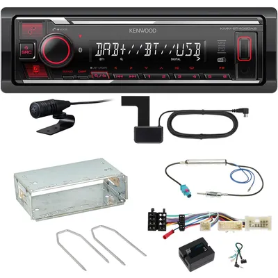 Produktbild von Kenwood KMM-BT408DAB Bluetooth Digitalradio Einbauset für Mercedes Citan W415