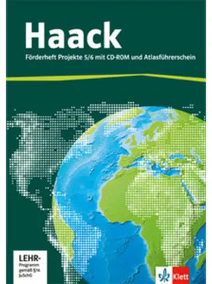Produktbild von Der Haack Weltatlas für Sekundarstufe 1. 5/6.Schuljahr. Förderheft Projekte mit Atlasführerschein und Übungssoftware