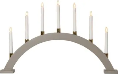 Produktbild von Star Trading 219-43-1, Leichte Dekorationsfigur, Beige, IP20, Weiß, 7 Glühbirne(n), E10
