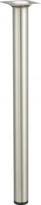Image de Pied de table basse cylindrique fixe acier brossé gris, 40 cm
