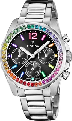 A close-up studio shot of a women's wristwatch.