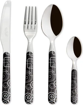 Produktbild von Excelsa besteckset 16 stück Magic schwarz stahl schwarz
