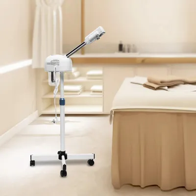 Produktbild von 2-in-1 Ozon-Gesichtsdampfer, mit Kaltnebel, 220V 750W, für Zuhause, Klinik & Salon, Weiß