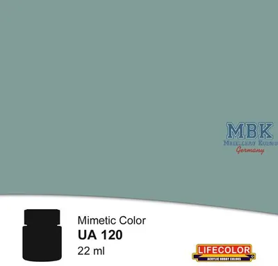 Zdjęcie produktu dla LIFECOLOR LC-UA120 UA120 Ciemnoszary FS 34233 – Jasnozielony FS 34233