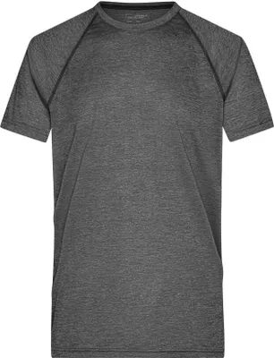 Produktbild von Funktions-Shirt für Fitness und Sport black-melange/black, Gr. S
