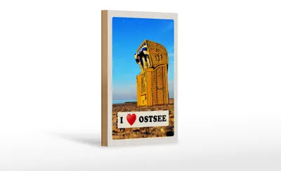 Produktbild von Holzschild Reise 12x18 cm Ostsee Deutschland Urlaub