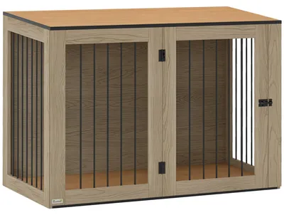 Immagine prodotto di Gabbia per cani PawHut, gabbia con porta e finestra, per la casa