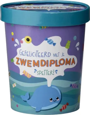 Produktbild von Paperdreams Bonbonbecher ø12x14cm – Schwimmdiplom