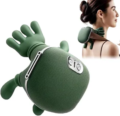 Produktbild von Bionische Shiatsu Massagegerät mit Wärme – Tragbares 4D Nacken- & Rückenmassagegerät, Tiefengewebe-Knetmassage, Elektrisch, Muskel- & Schmerzlinderung