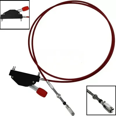 Obrázek produktu pro Mechanické ovládání PTO sklápění nákladního vozu páka s lankem 250cm, ovládání spojky/pomocný pohon PTO, mechanická spojka | ZF 6S 300