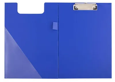 Produktbild von D.RECT Klemmbrettmapppe Schreibmappe A5 economy PVC-Folie, Blau
