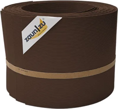 Produktbild von Sichtschutzstreifen PP zaun|zu RILLE 10x Einzelstreifen 2,55m für Doppelstabzaun Braun, 10 x 2,55m