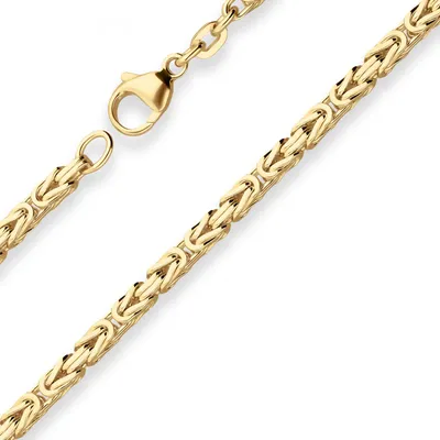 Produktbild von 3,2mm Armband Königskette Goldarmband Armschmuck aus 585 Gold Gelbgold 23cm