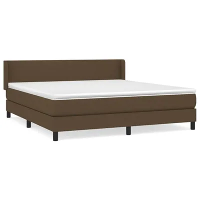 Produktbild von Boxspringbett mit Matratze Dunkelbraun 180x200 cm Stoff