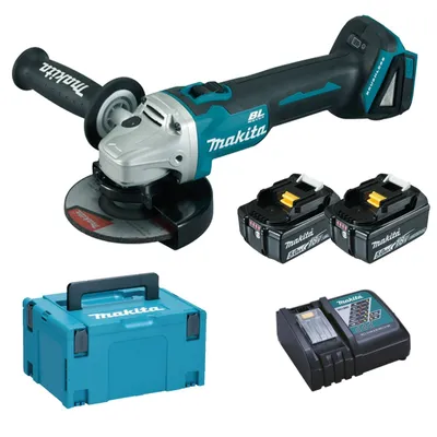 Obrázok produktu pre Makita DGA506RTJ, 8500 ot/min, 12,5 cm, Batérie, 5 Ah, 2,5 kg