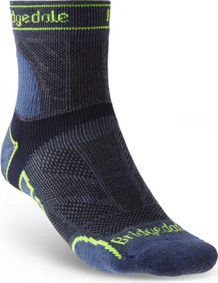 Zdjęcie produktu dla Bridgedale Trail Run Lightweight T2 Merino Sport 3/4 crew Barva: czarny / Velikost: M
