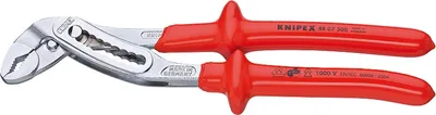 Produktbild von Wasserpumpenzange Alligator® L.300mm Spann-W.60mm verchr.VDE tauchisol.KNIPEX