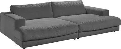 Produktbild von KAWOLA Big Sofa MADELINE Cord grau