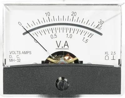 Produktbild von VOLTCRAFT AM-60X46/30V/1,5A/DC AM-60X46/30V/1,5A/DC Einbau-Messgerät AM-60X46/30V/1,5A/DC 30 V/1.5 A Drehspule