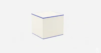 Productafbeelding van Stijlvolle hocker. Witte, minimalistische stijl. Waterafstotende stof