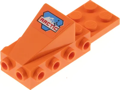 Produktbild von 1x Lego Cockpit Nase orange Bug Sticker Arctic Logo 6573 6575 6577 2336pb02