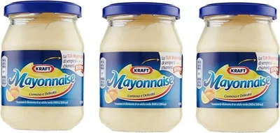 Produktbild von 3x Kraft Klassik Mayonnaise mayo classic Fritessoße Soße Sauce glass 175gr
