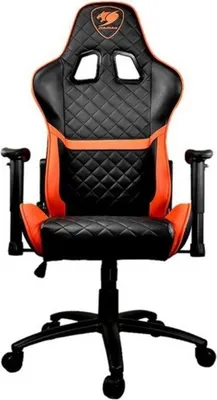 Produktbild von COUGAR ARMOR ONE BLACK, PC-Gamingstuhl, 120 kg, Gepolsterter Sitz, Gepolsterte Rückenlehne, Rennen, Schwarz