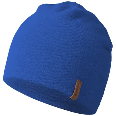 Giesswein sehr leichte Strickmütze Gehrenspitze aus Merino-Wolle. in blau