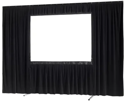 Produktbild von celexon Vorhangset 4-seitig für Faltrahmenleinwand Mobil Expert 244 x 152 cm