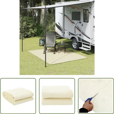 Obrázok produktu pre The Living Store Campingteppich Creme 4x2 m