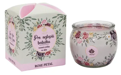 Obrázok produktu pre ARÔME Vonná sviečka 90 g Pre najlepšiu babičku, s vôňou ruže