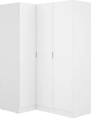 Produktbild von Vente-unique Listowel, Weiß, Garderobe, 8 Regale, 3 Tür(en), Weiß, Partikelbord