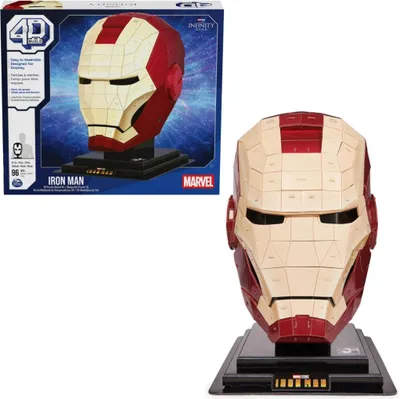 Produktbild von 4D Build Marvel Iron Man Karton-Bausatz – 96 Teile