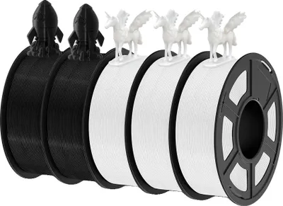 Image de filament pour imprimante 3D, haute ténacité, imprimabilité facile, PLA Plus 3WT 2BK