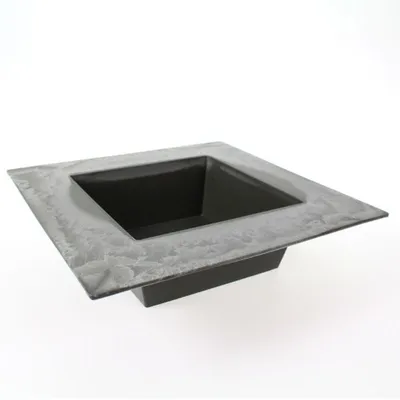 Produktbild von Pflanzgefäß eckig Kunststoff anthrazit 20x20xm Pflanztop Blumentopf Pflanzschale