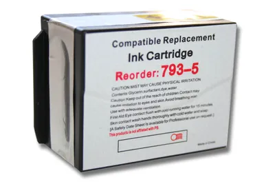 Produktbild von vhbw Tintenpatrone Blau als Ersatz für Pitney Bowes 793-5 (kompatibel, 35ml + Chip)