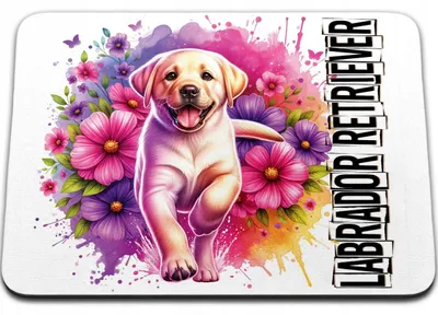 Zdjęcie produktu dla PODKŁADKA POD MYSZKĘ 36 x 29 - PIES PSY PIESEK RASA LABRADOR RETRIEVER