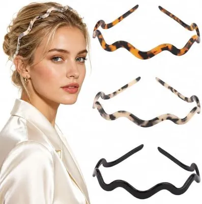 Produktbild von Wellenförmiger Haarreif in Sonnenbrillen-Optik für Damen, Schildpatt