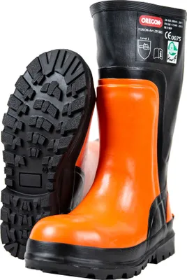 Produktbild von Oregon Schnittschutz Gummistiefel Yukon Orange/Schwarz Größe 44