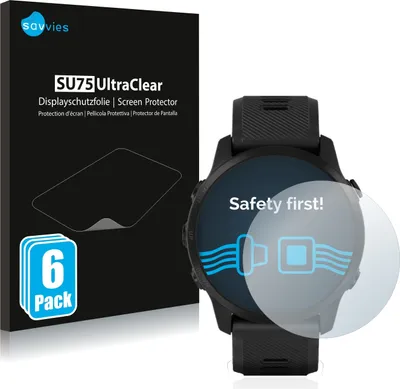 Produktbild von 6x Für Garmin Forerunner 945 LTE Schutzfolie Savvies Displayschutz Display Schutz Folie Klar Transparent