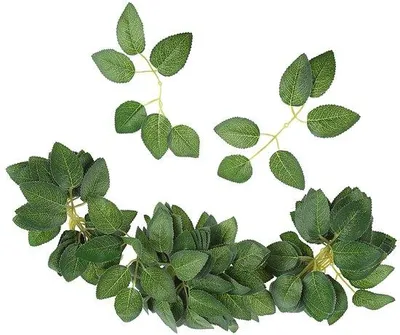 Produktbild von Künstliche grüne Blätter Dekoration 40 Stück für DIY Blumen
