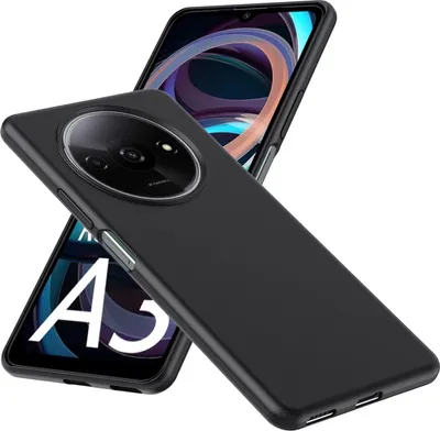 Produktbild von Für Xiaomi Redmi A3 Silikon Schutz Schwarz Handyhülle Cover Case TPU dünn