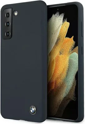 Produktbild von BMW Silikon Signatur Logo - Etui Samsung Galaxy S21+ (granatowy)